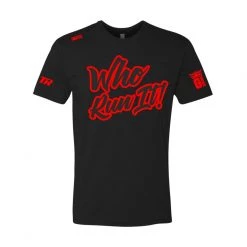 Fit Warrior Gabriel Flores Who Run It Black/Red FTWR Tee