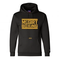 Fit Warrior Buddy Mcgirt Black/Gold Champion® Hoodie Buddy Mcgirt Boxing
