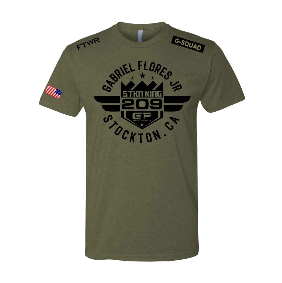 Fit Warrior Gabriel Flores Jr. FTWR® Army Green FTWR® Tee