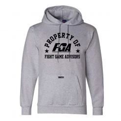 Fit Warrior Property Of Fight Game Advisors ChampionĀ® Grey Hoodie