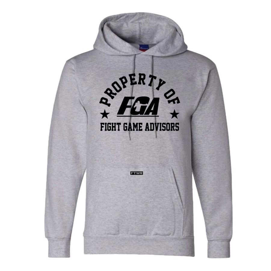 Fit Warrior Property Of Fight Game Advisors Champion® Grey Hoodie