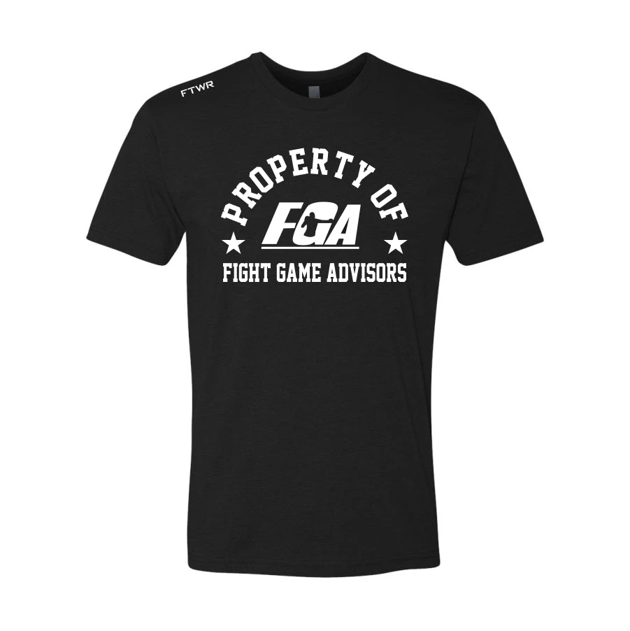 Fit Warrior Property Of Fight Game Advisors Black Tee