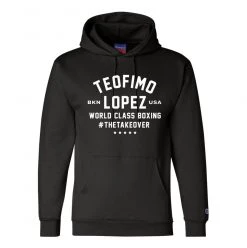 Fit Warrior Teofimo Lopez Original Champion® Black/White Hoodie