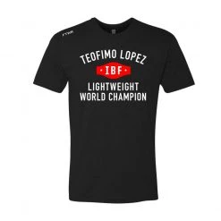 Fit Warrior Teofimo Lopez Lightweight IBF Champion Black FTWR® Tee