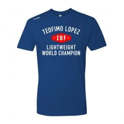Fit Warrior Teofimo Lopez Lightweight IBF Champion Blue FTWR® Tee