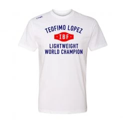 Fit Warrior Teofimo Lopez Lightweight IBF Champion White FTWR® Tee