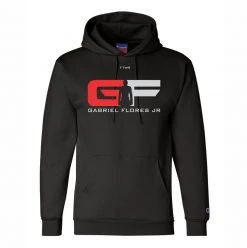 Fit Warrior Gabriel Flores Jr Original Champion® Black Red/White Chrome Hoodie