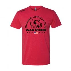 Fit Warrior Shane Kruchten Red War Rhino FTWR® Tee